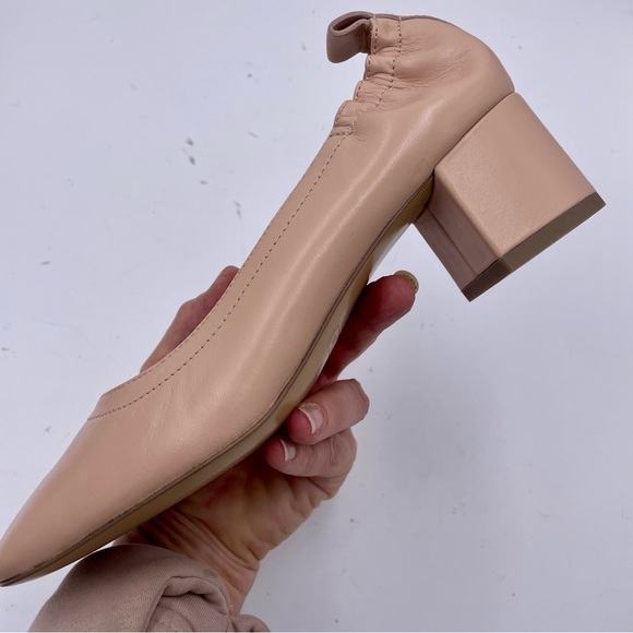 NEW Everlane Pale Pink Italian Leather Day‎ Heel in Size 7 - Picture 5 of 11